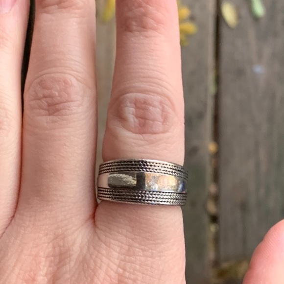 STERLING SILVER SIMPLE BOHO RING - Picture 5 of 8